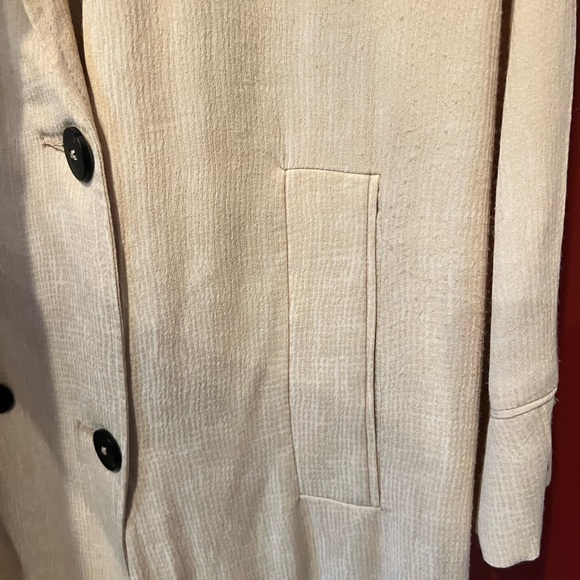 TRF_Outerwear Double Breasted Slit Duster - Picture 3 of 6